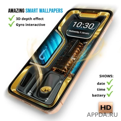 Wave Live Wallpapers Maker 3D screen 1
